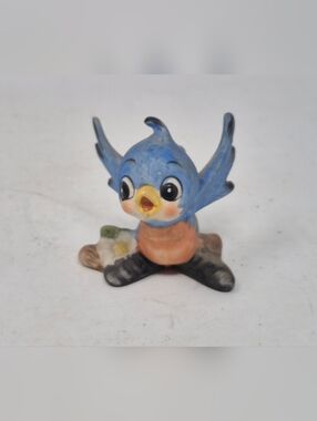 Kitsch Baby Blue Bird Figurine